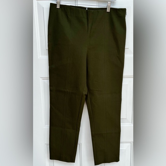 Pantalon Karen Scott Sport Femme – Vert Olive, Taille 14, Coupe Chino